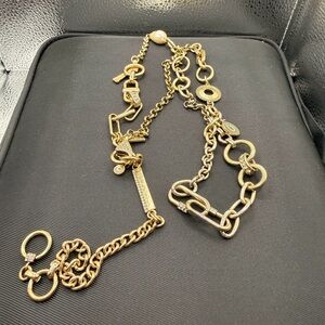 White House Black Market Gold Multi-Link Necklace